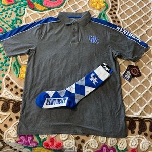 NWT Kentucky wildcats UK Polo and sock lot